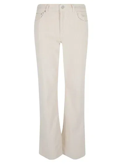 Ag Button Classic Trousers In White