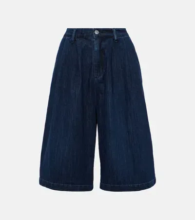 Ag Denim Bermuda Shorts In Blue