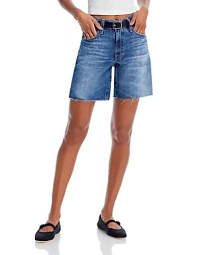 Ag Faded Denim Bermuda Shorts In Years