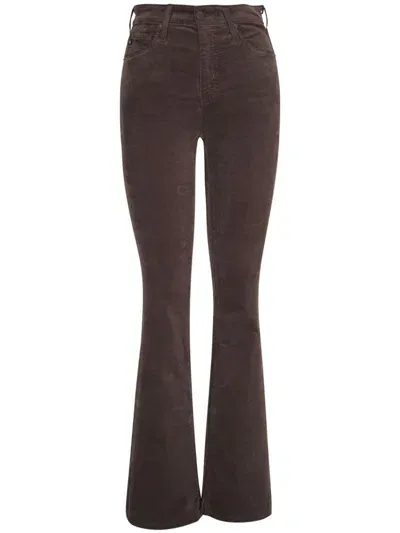 Ag Farrah Bootcut Trousers In Brown