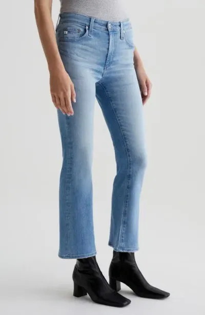 Ag Farrah High Waist Crop Bootcut Jeans In Nordic Sea