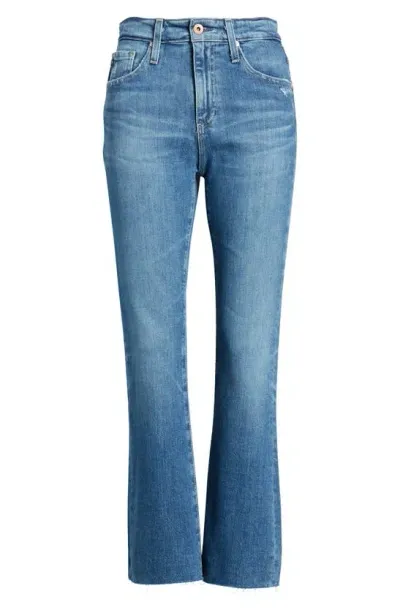 Ag Farrah Raw Hem Crop Bootcut Jeans In Alibi Desert