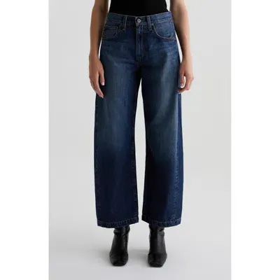 Ag Hattie High Waist Ankle Wide Barrel Leg Jeans In Belem