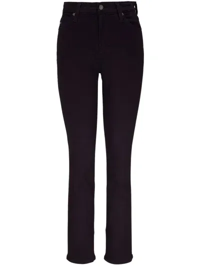 Ag High-waisted Skinny Jeans In Black