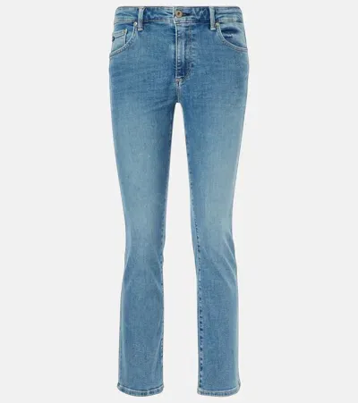 Ag Jodi Cropped Flared Jeans In Blue