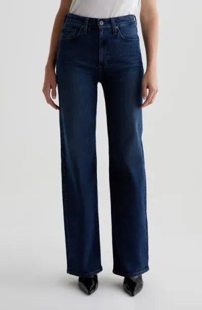 Ag Kora High Waist Wide Leg Jeans In Midnight Sun