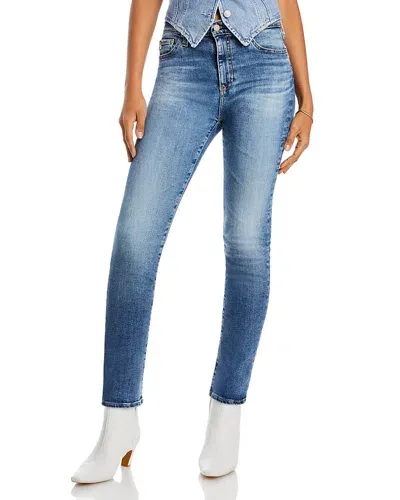 Ag Mari High Rise Slim Straight Jeans In 15 Years Shoreline