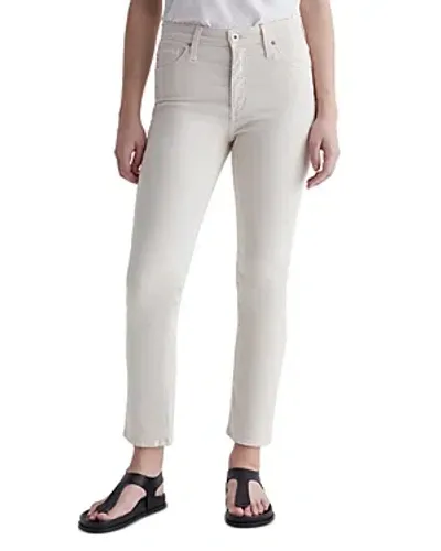 Ag Mari High Rise Slim Straight Jeans In Sulfur In Sulfur Sof