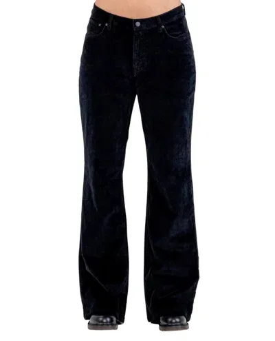 Ag Padua Mid Rise Flare Denim Pants In Black