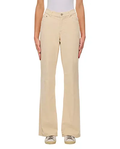 Ag Padua Mid Rise Flare Denim Pants In Neutrals