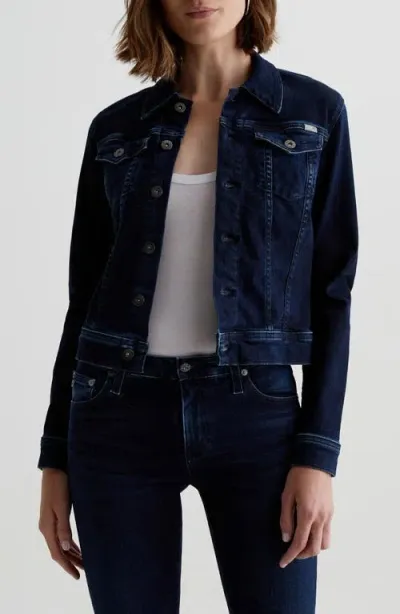 Ag Robyn Denim Jacket In Blue