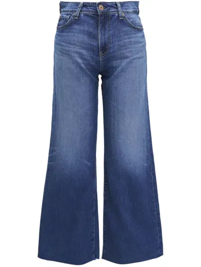 Ag Saige Wide-leg Jeans In Blue