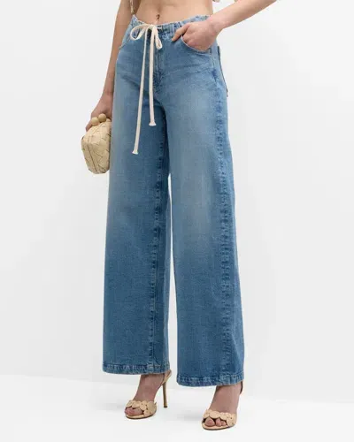 Ag Stella Palazzo Cinched-waist Jeans In Sincerely