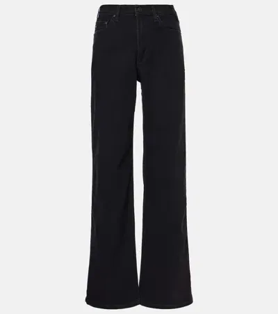 Ag Straight Jeans In Black