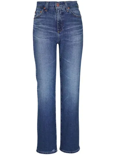 Ag Straight-leg Jeans In Blue