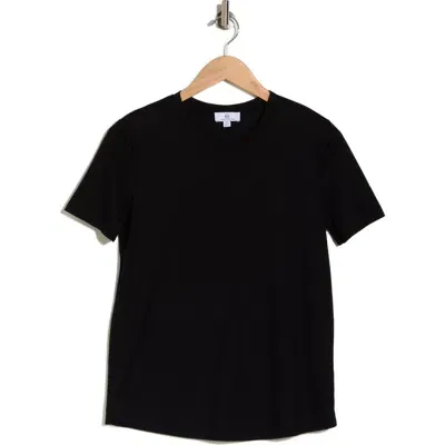 Ag Stretch Cotton Crewneck T-shirt In True Black