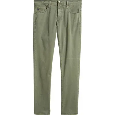 Ag Tellis Stretch Sateen Modern Slim Pants In Sulfur Thorn Field