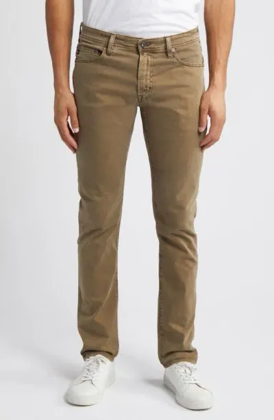 Ag Tellis Sud Modern Slim Fit Stretch Twill Pants In Sulfur Cedarwood