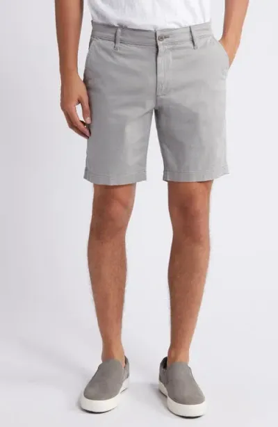 Ag Wanderer 8.5-inch Stretch Cotton Chino Shorts In Grey Fusion