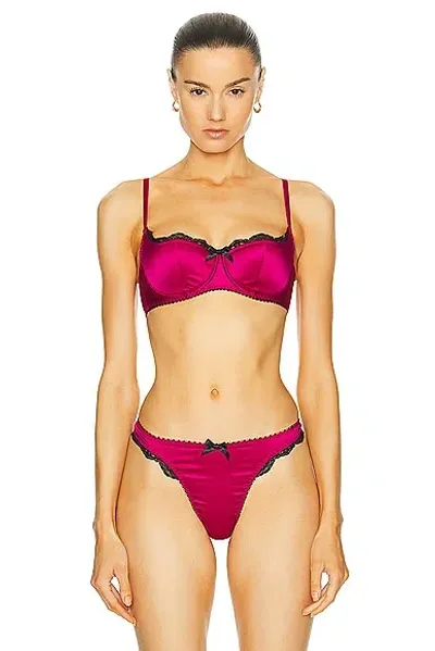 Agent Provocateur Sloane Bra In Fuchsia & Black