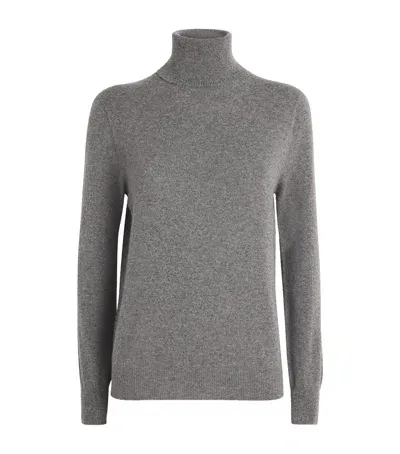 Agnona Cashmere Rollneck Sweater In Grey