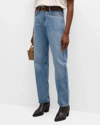 Agolde 90s Pinch Waist High-rise Straight Jeans In Infinite