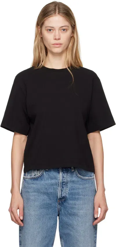 Agolde Black Sulma Drop Shoulder T-shirt