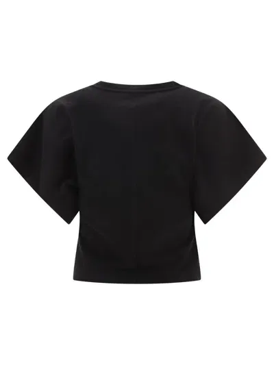 Agolde Britt Dolman-sleeve Cotton T-shirt In Black