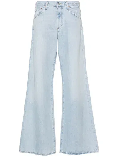 Agolde Clara Wide-leg Jeans In Enctr Encounter