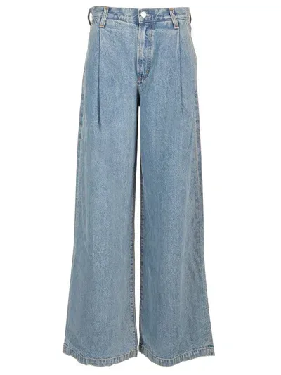 Agolde Ellis Wide-leg Jeans In Blue