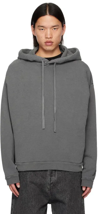 Agolde Gray Salford Hoodie In Strand