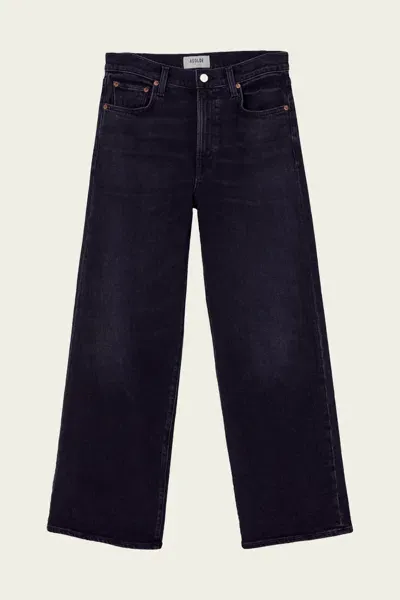 Agolde Harper Crop Jean In Hush In Black