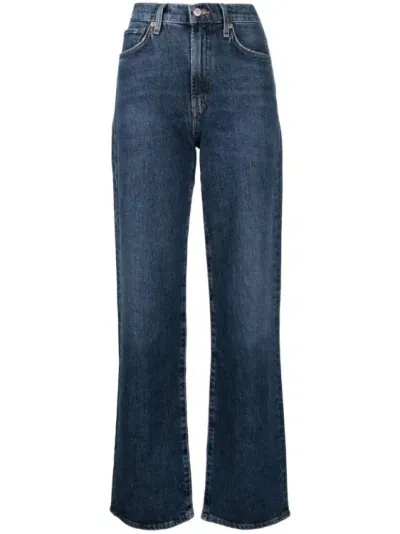 Agolde Harper Straight-leg Jeans In Blue