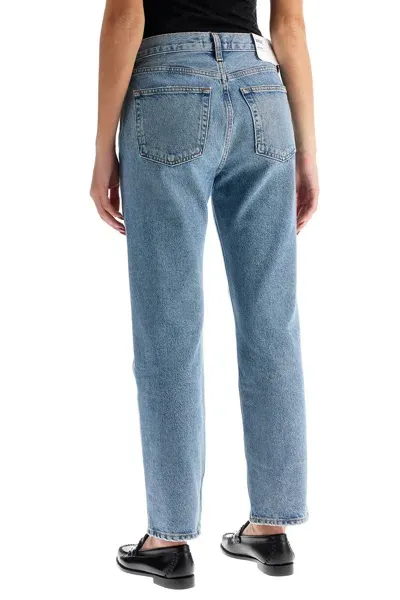 Agolde Jeans Cropped Valen In Blue