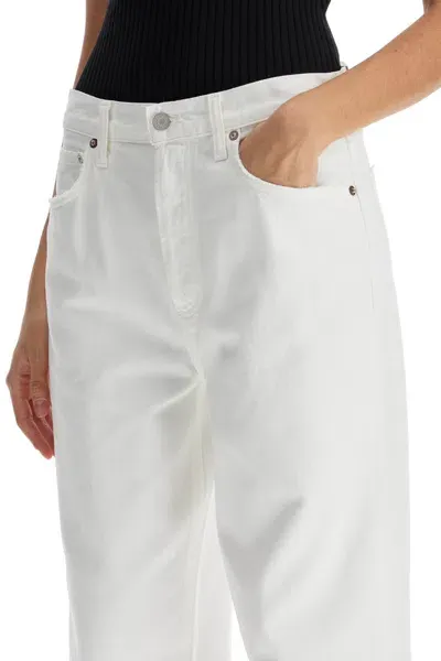 Agolde Jeans Low Slung Baggy In White