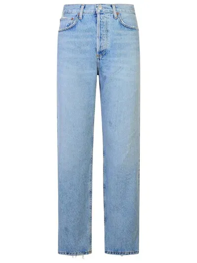 Agolde "used Effect Fran Jeans" In Blue