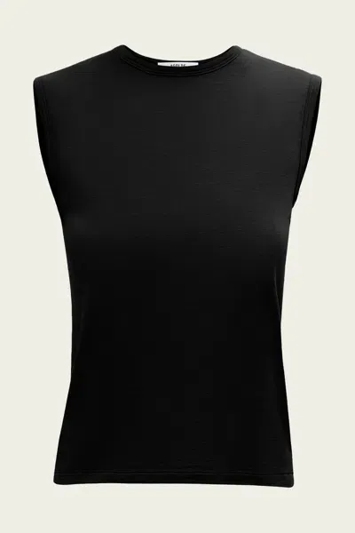 Agolde Nikita Shrunken Muscle Tee In Black