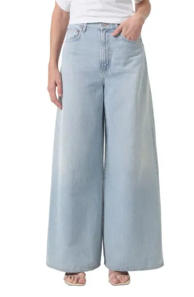 Agolde High-waisted Wide-leg Jeans In Encounter