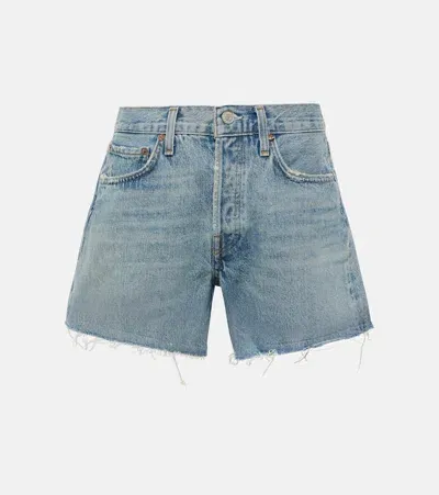 Agolde Parker Denim Shorts In Wheel 