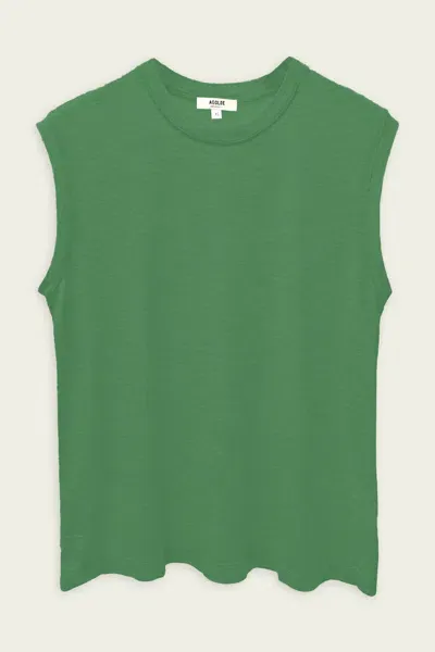 Agolde Raya Muscle Tee In Air Freshener In Green