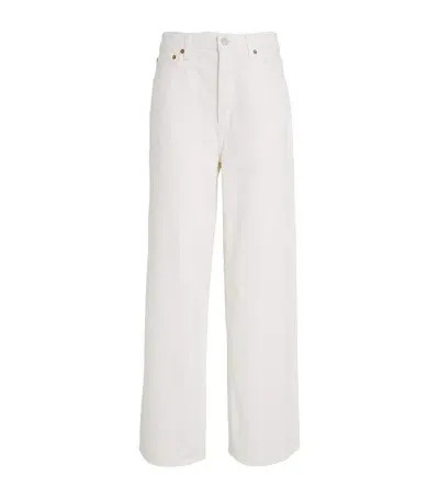 Agolde The Low-slung Baggy Jeans In White