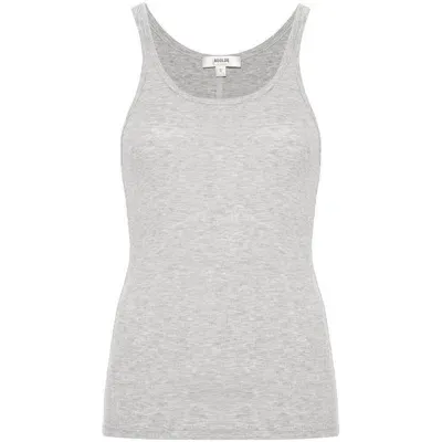 Agolde Sleeveless Jersey Tank Top In Grey