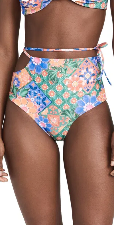 Agua Bendita Glenda Tile Bottoms Multicolor