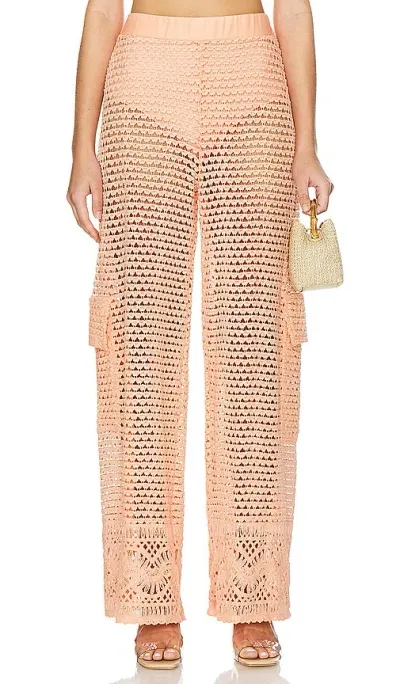 Agua Bendita X Revolve Maca Cargo Pants In Shan Peach