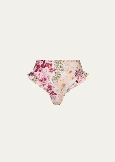 Agua By Agua Bendita Jengibre Bikini Bottoms In Florecer