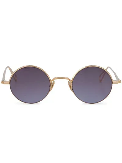 Ahlem Lépine Round-frame Sunglasses In Gold