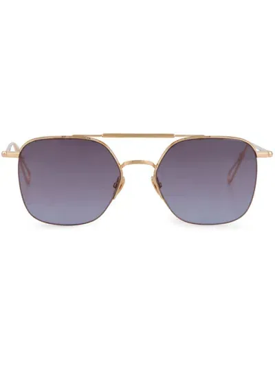 Ahlem Louxor Sunglasses In Gold