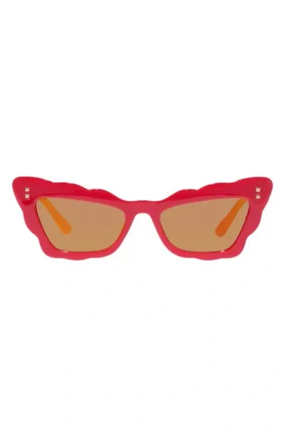 Aire Gamma Ray 51mm Cat Eye Sunglasses In Mandarin