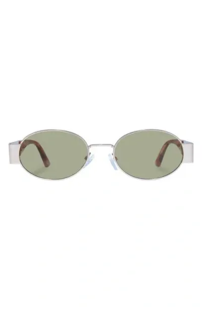 Aire Mars 51mm Oval Sunglasses In Satin Gold