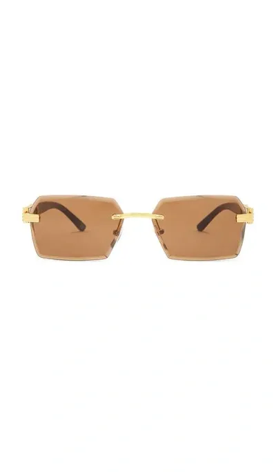 Aire Nebula Sunglasses In Bright Gold